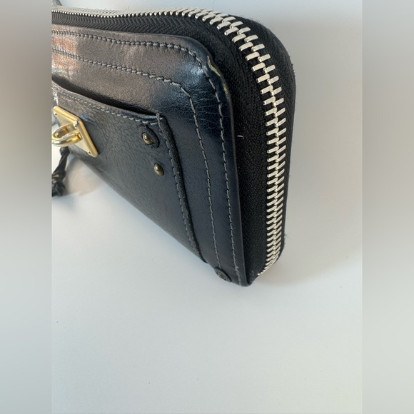 Chloé Paddington Rare Two-Tone Studded Zip Wallet Key Detail Chloé Continental - Picture 4 of 16